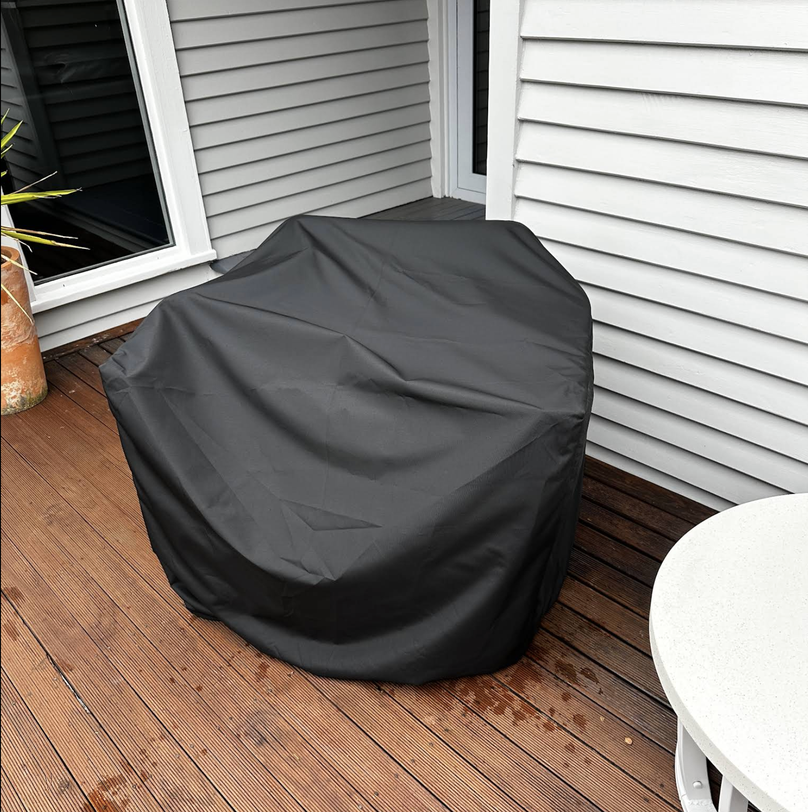 Black Custom Sofa Cover Review by P Devos